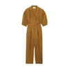 Ba&sh Chris Belted Cotton-twill Jumpsuit In Camel