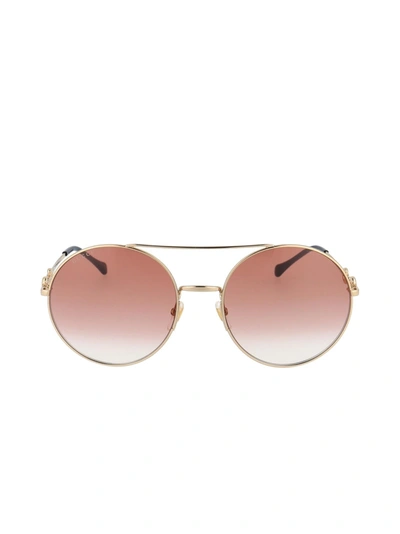 Gucci Gg0878s Gold Female Sunglasses In Neutrals