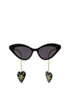 Gucci Gg0978s 001 Cat Eye Sunglasses In Black