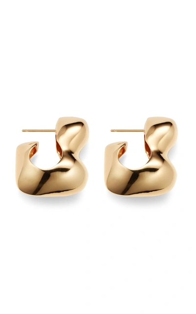 Agmes Women's Gold Bubble 18k Gold Vermeil Earrings