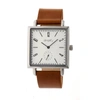 SIMPLIFY SIMPLIFY THE 5000 SILVER DIAL BROWN LEATHER WATCH SIM5003