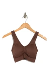 Rhonda Shear Seamless Removable Pad Bralette In Chocolate