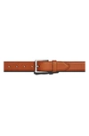 Shinola Bombay Tab Leather Belt In Bourbon