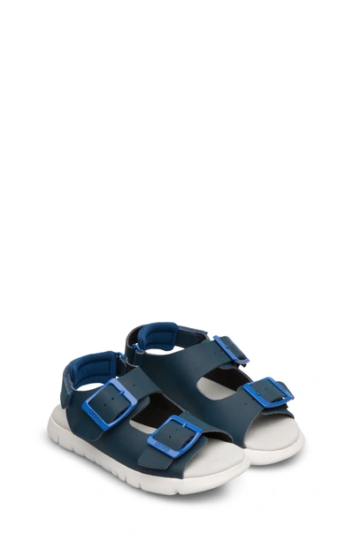 Camper Oruga Double-buckle Sandals In Dark Blue