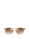 Oliver Peoples Finley Round Mirrored Acetate Sunglasses In Blush