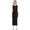 Acne Studios Drawstring Midi Dress In 900 Black