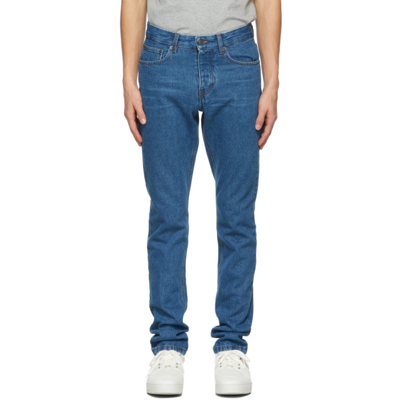 Ami Alexandre Mattiussi Blue Ami Fit Jeans In 480 Blue