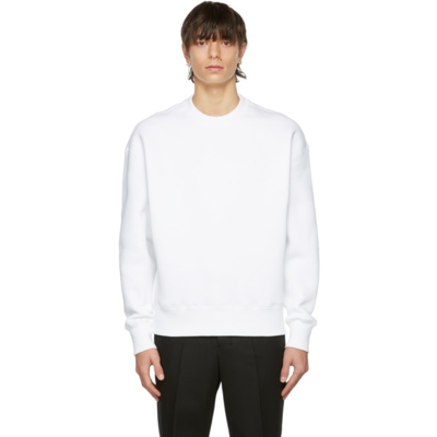 Ami Alexandre Mattiussi White Ami De Cœur Technical Patch Sweatshirt