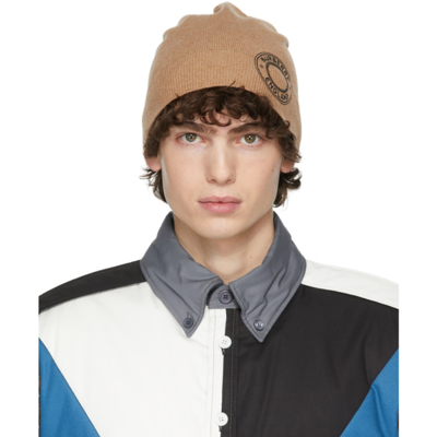 Burberry Logo Graphic Beanie In Brown