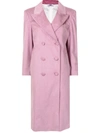 Gcds Man Fit Long Coat Lavender In Pink