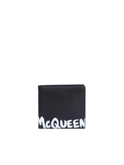 Alexander Mcqueen Leather Wallet In Black
