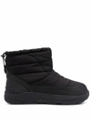 Suicoke Black Bower Padded Snow Boots In Black