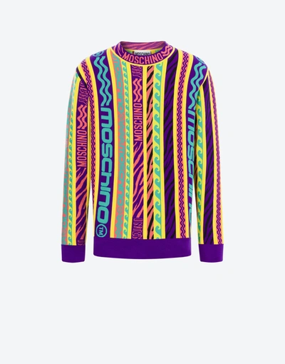 Moschino ™ Nylon Yarn Jumper In Multicoloured