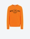MOSCHINO MOSCHINO SMILEY® WOOL AND CASHMERE JUMPER