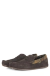 Barbour Men's Porterfield Plaid & Suede Loafers In Brown