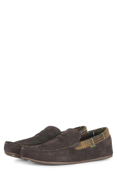 Barbour Porterfield Slipper In Brown