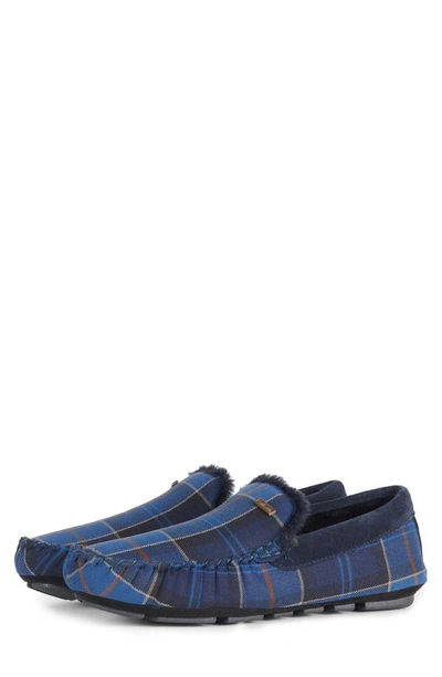 Barbour Monty Slipper In Midnight Tartan