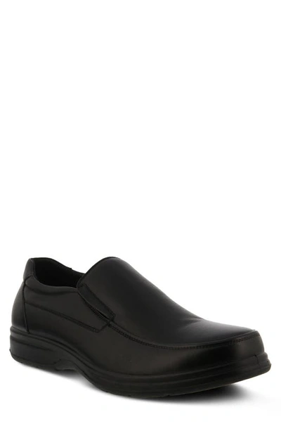 Spring Step Devon Leather Loafer In Black