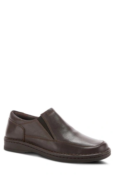 Spring Step Enzo Slip-on Loafer In Brown