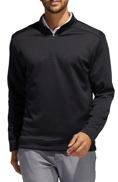 Adidas Golf Half Zip Pullover In Black