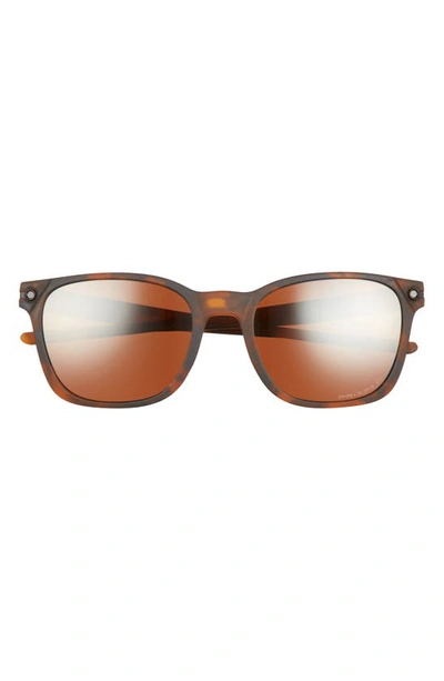 Oakley Oakely Prizm™ 55mm Polarized Sunglasses In Brown Tort/ Prizm Tungsten