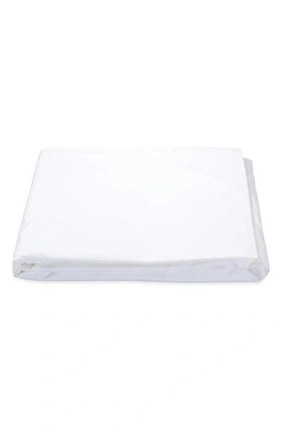 Matouk Nocturne 600 Thread Count Fitted Sheet In White