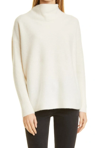 Nordstrom Signature Funnel Neck Cashmere Sweater In Ivory Soft