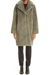 STAND STUDIO CAMILLE LONG FAUX FUR COCOON COAT,61137-9070
