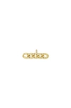 ZOË CHICCO ZOË CHICCO CURB CHAIN BAR SINGLE STUD EARRING,SCCBE-1-14K-S