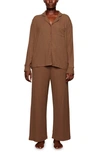 Skims Rib Pajamas In Wood