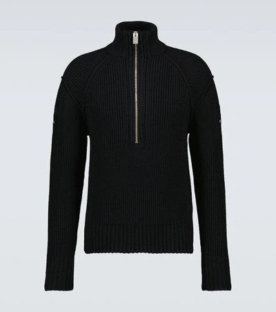 Moncler Genius 6 Moncler 1017 Alyx 9sm Black Rib Knit Sweater
