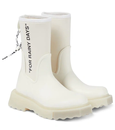 Off-white For Rainy Days Rubber Boot In White