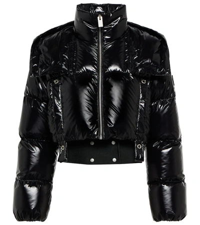 Moncler Genius + 6 Moncler 1017 Alyx 9sm Ilex Hooded Quilted Glossed-shell Down Jacket In Black