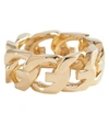 Givenchy Gold G Chain Ring In Golden Yellow