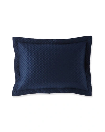 Polo Ralph Lauren Quilted Sateen Argyle Standard Sham In Cream