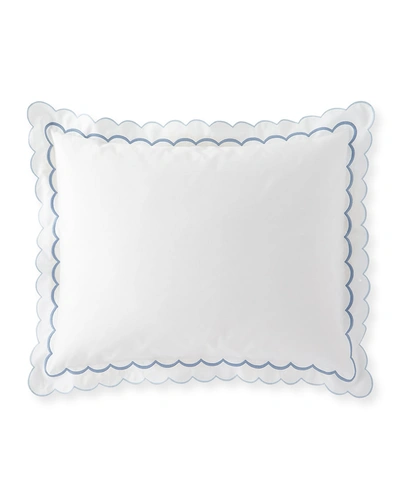 Matouk India Standard Sham In White/pink