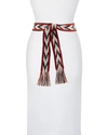 Isabel Marant Etka Self-tie Cotton Belt In Red