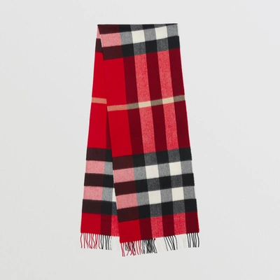 Burberry Check Cashmere Scarf In Multi