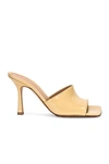 Bottega Veneta Stretch Gloss Sandals In Porridge