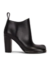 Bottega Veneta Leather Ankle Boots In Black