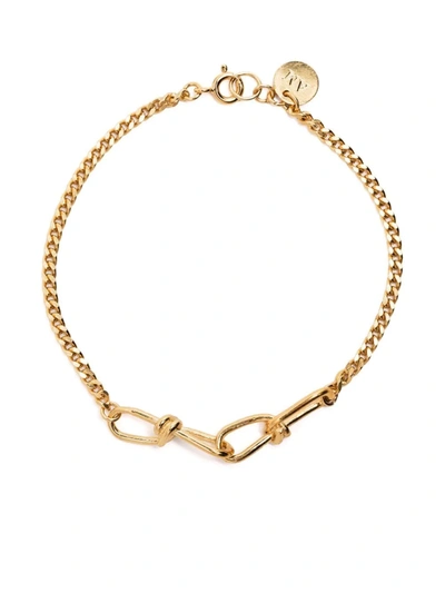 Annelise Michelson Gourmette Double Wire Bracelet In Gold