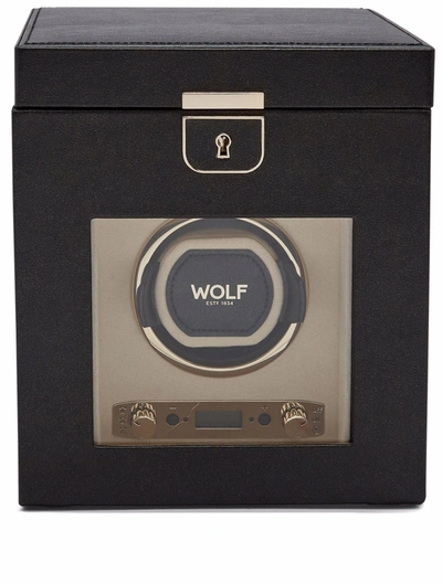 Wolf Palermo Single Watch Winder In Black Anthracite