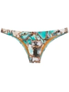 Lygia & Nanny Poipu Marble-print Pants In Blau