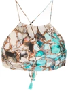 Lygia & Nanny Ilana Marble-print Bikini In Blau