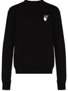 Off-white Caravaggio Painting-print Crew-neck Sweatshirt In Schwarz