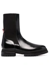 424 PATENT LEATHER CHELSEA ANKLE BOOTS