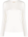Loulou Studio Ortigia Round-neck Jumper In Nude