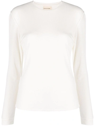 Loulou Studio Ortigia Round-neck Jumper In Ivory