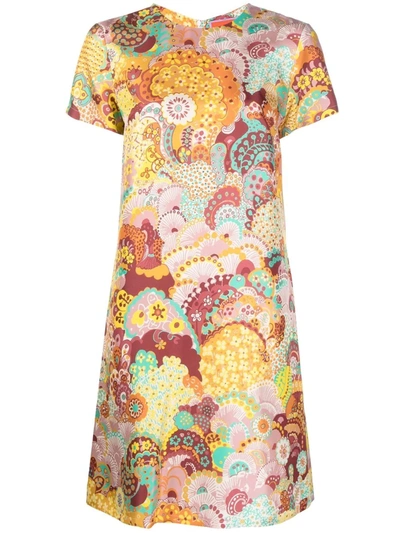 La Doublej Paisley-print Silk Swing Dress In Holi