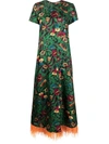 La Doublej Floral-print Midi Dress In Night Garden